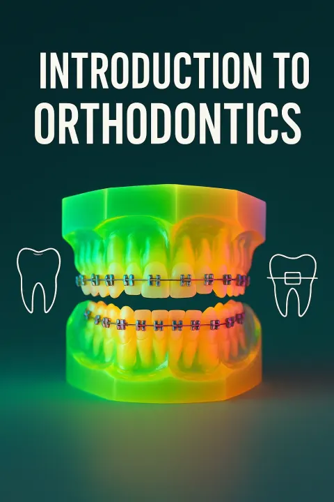 Introduction to Orthodontics Book Cover Featuring Dental Imagery