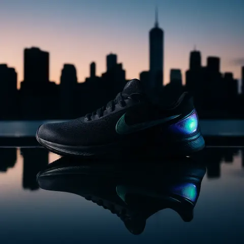 Single Jet Black Running Shoe