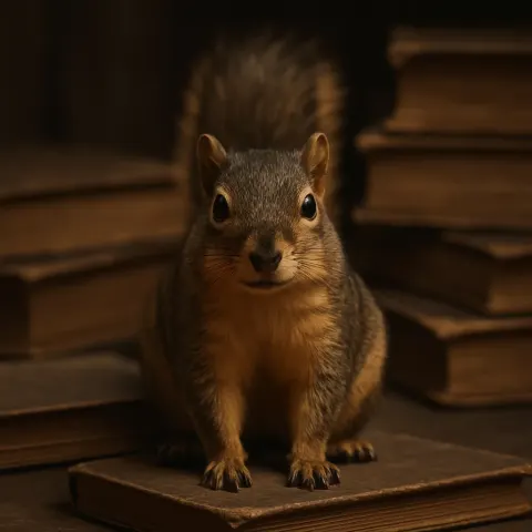 Single Fox Squirrel