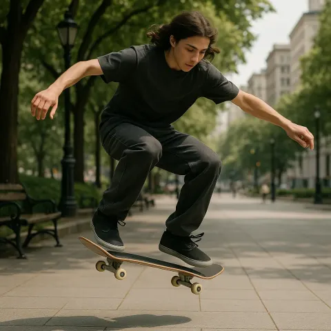 Young Man with Shoulder-length Hair