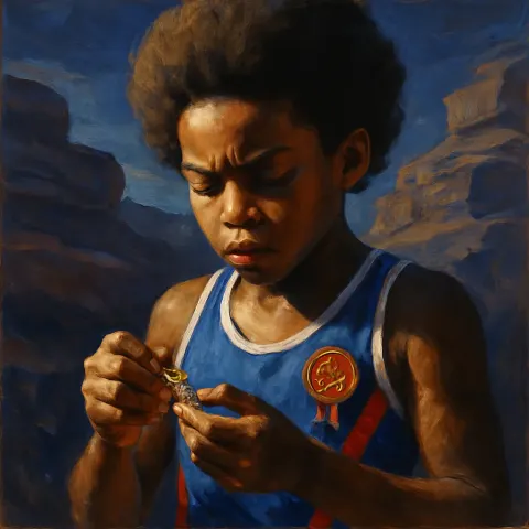 Young Olympic Champion Child