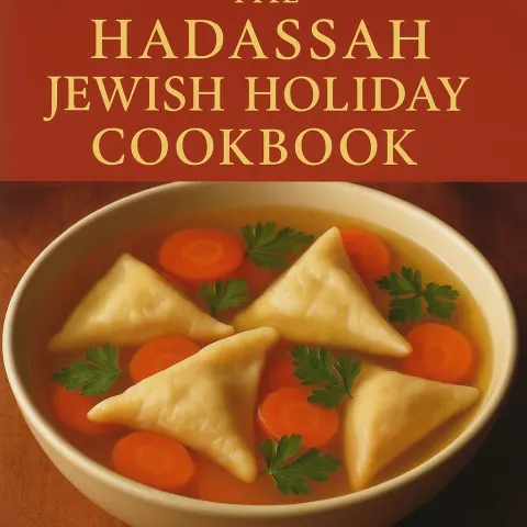 Bowl of Soup with Triangular Dumplings