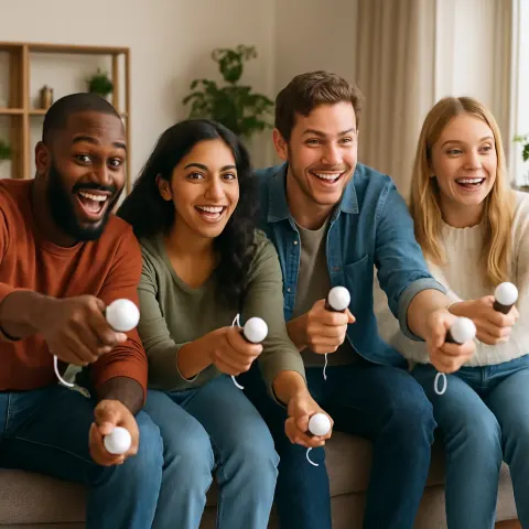 Group of People Playing Video Games