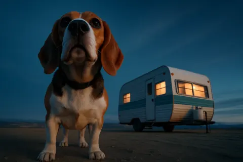 Beagle and Mobile Home Loom