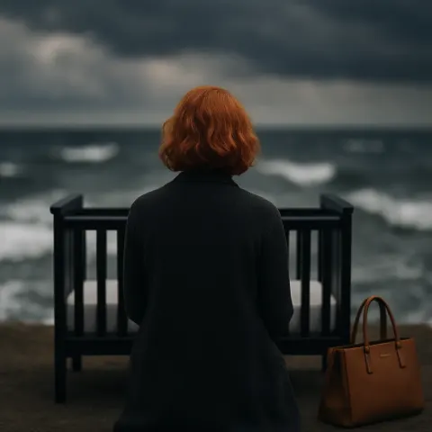 Figure Whose Fiery Red Copper Red Hair Subtly Catches