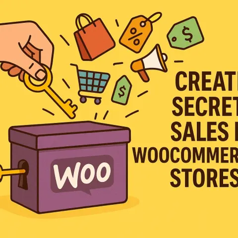 Hand Holding a Key Unlocks a Box Labeled "Woo,"