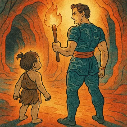 Prehistoric Stone-age Toddler