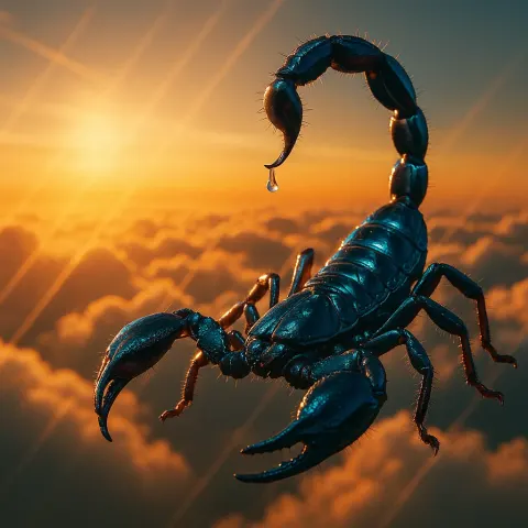 Against a Breathtaking View of Clouds from Above as If