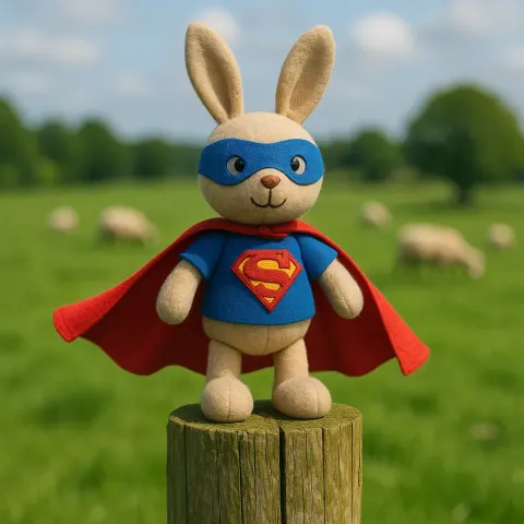 Toy Rabbit Superhero