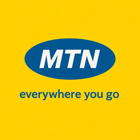 MTN Logo with a Blue Oval