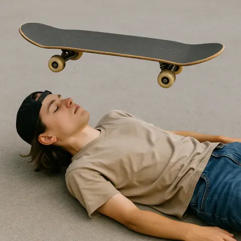 Someone Reclining on the Ground