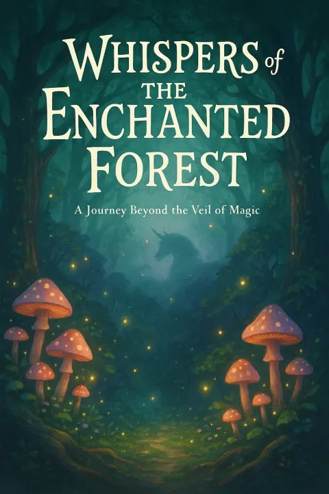 Captivating Cover Design for a Children's Fantasy Book Titled "Whispers