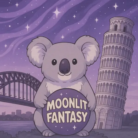 Koala Is Illustrated in an Anime-inspired Style
