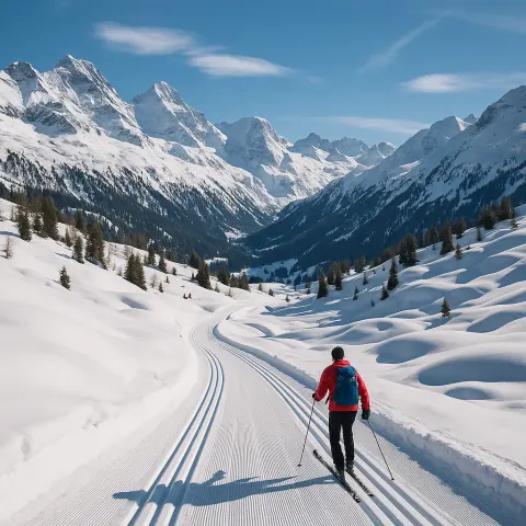 Favorite Winter Pastime in Switzerland Involves Navigating Downhill Paths