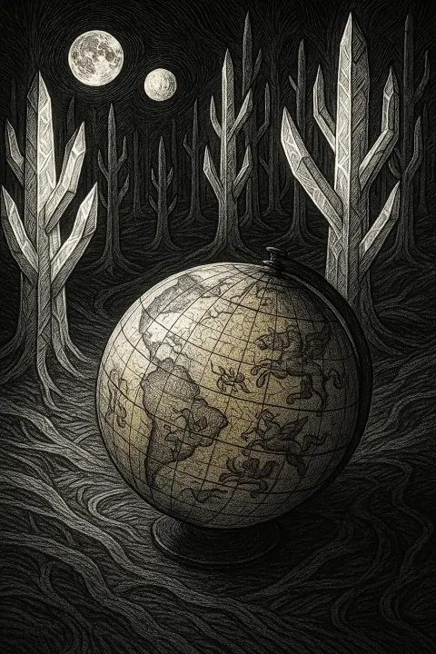 Single Antique Globe