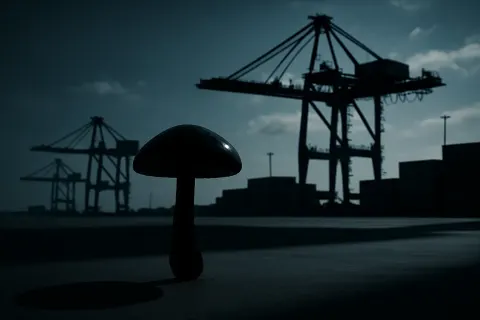 Solitary Convex and Viscid Agaric Emerges as a Stark Silhouette