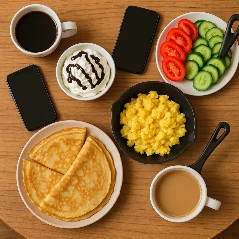 Table with Crepes