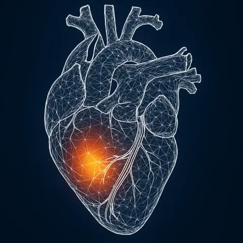 Digital Artwork of a Human Heart
