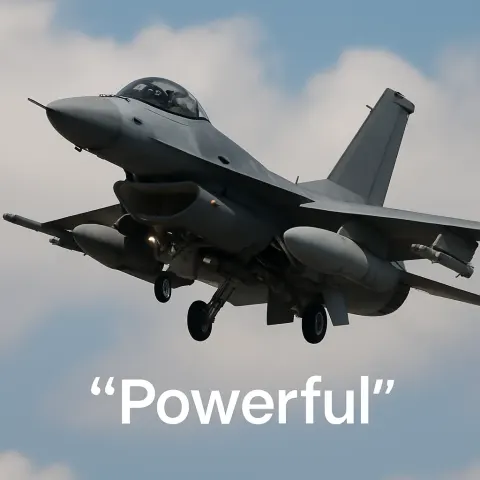 Describe a Jet Using Only One Word Enclosed in Quotation