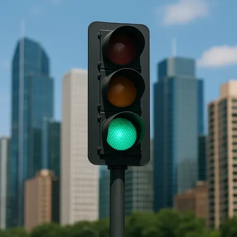 Showcasing a Contemporary Traffic Light Set
