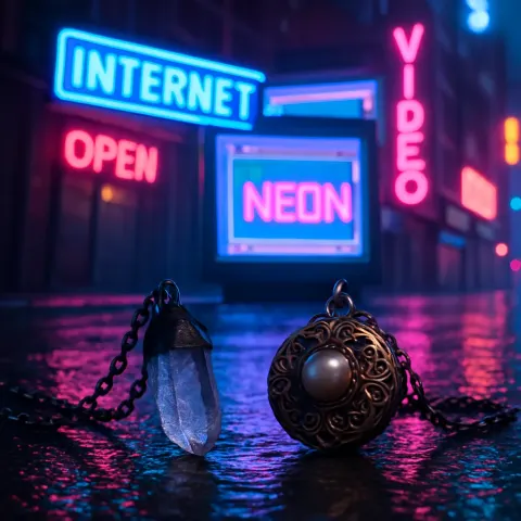 Infused with Nostalgic 80s and 90s Internet Themes