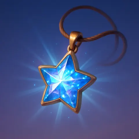 Depict a Magical Glowing Pendant Crafted from a Radiant