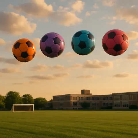 Across a Sprawling School Sports Field