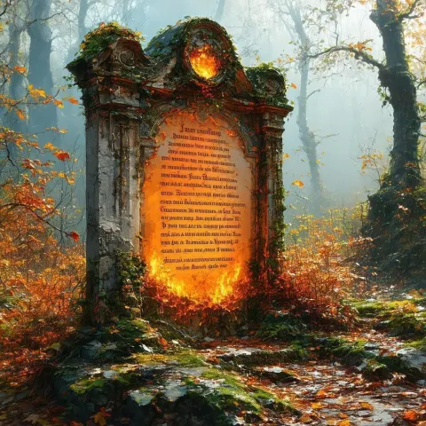 Nicole Aniston Beside a Burning Ancient Relic
