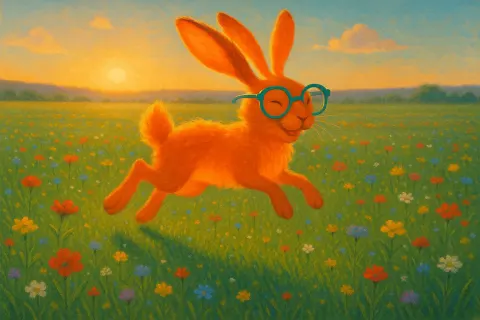 Radiant Orange Hare