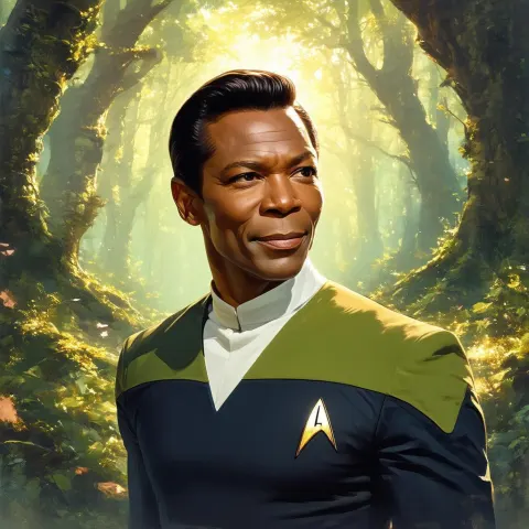 Nat King Cole as a Star Trek Officer