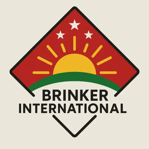 Diamond-shaped Logo Featuring a Stylized Yellow Sun