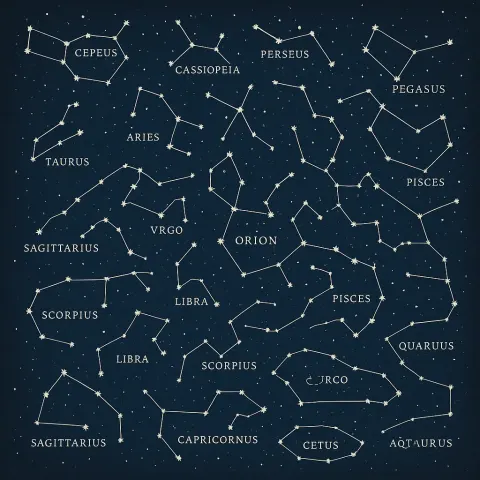 Diagram of the Night Sky