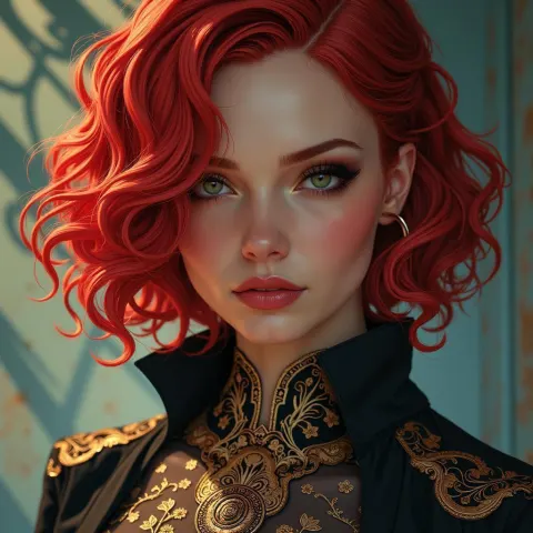 Christina Hendricks in Westworld Anime Elegance