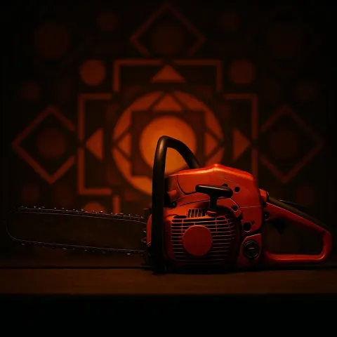 In a Low-key Dark Scene Dramatically Sculpted by Warm Color