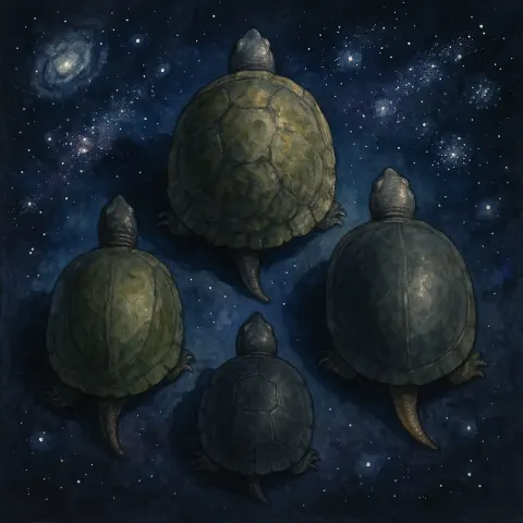 Four Mud Turtles
