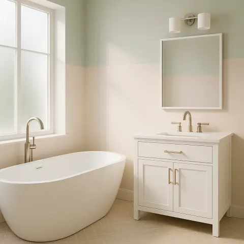 Modern White Bathroom