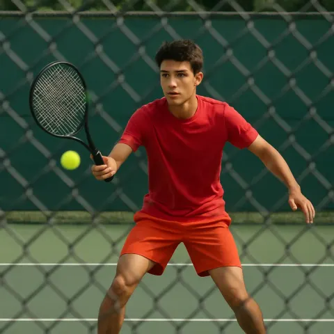 Young Man in a Red Shirt