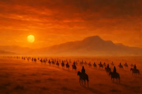 Scattered Procession of Many Distant