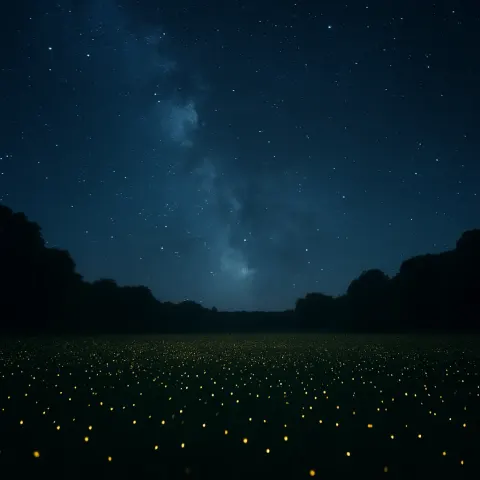 Myriad Tiny Fireflies Create a Shimmering Carpet