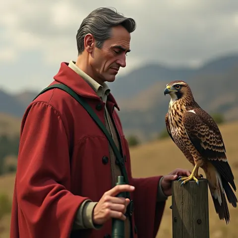 Mr Rogers Releasing His Falcon on the Moors