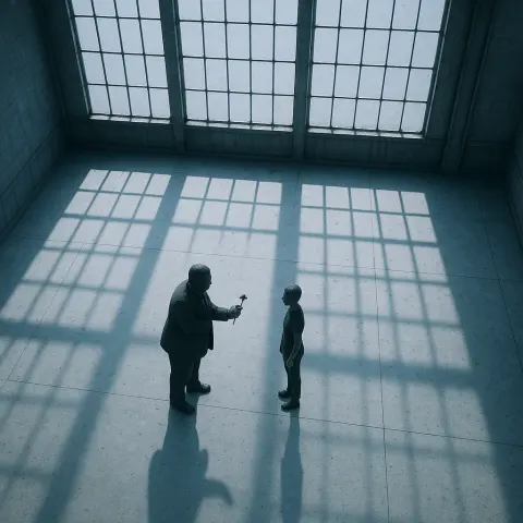 Two Diminutive Figures—one