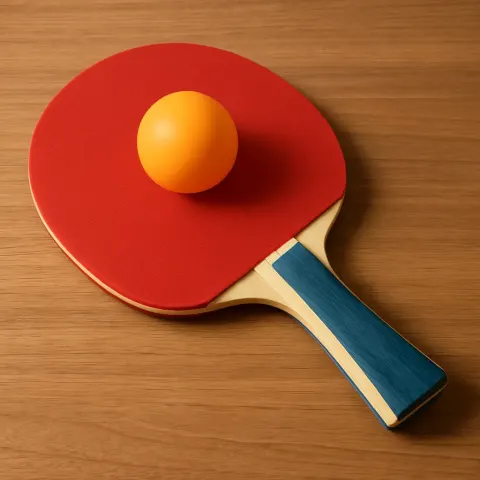 Table Tennis Racket Lying Flat