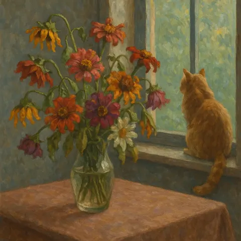 Vase of Colorful