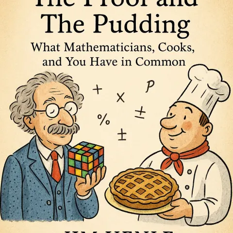Whimsical Illustration Featuring a Mathematician