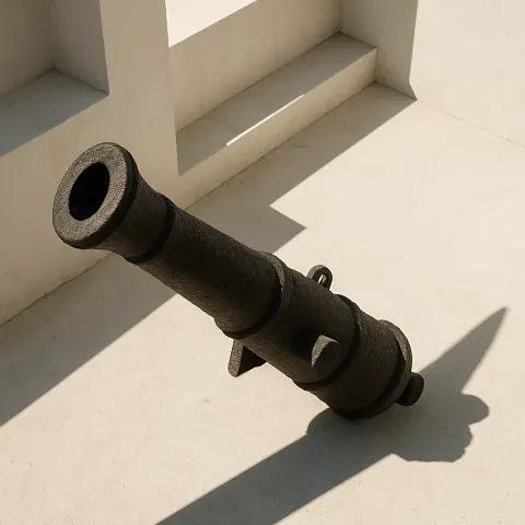 Rough Sand-cast Cannon with Flared Muzzle
