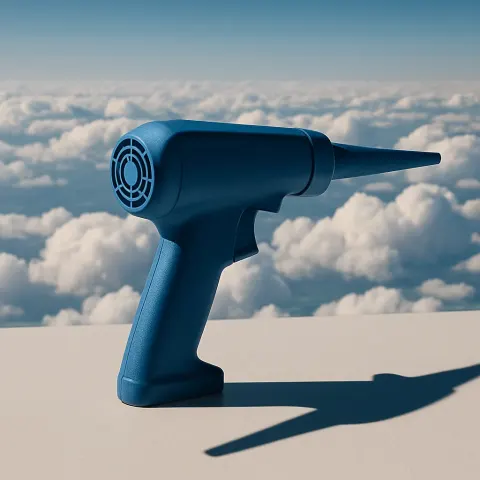 Against a Breathtaking View of Clouds from Above as If