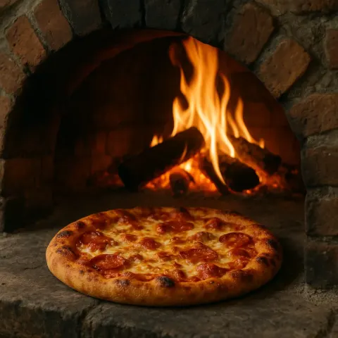 Inside a Traditional Brick Oven