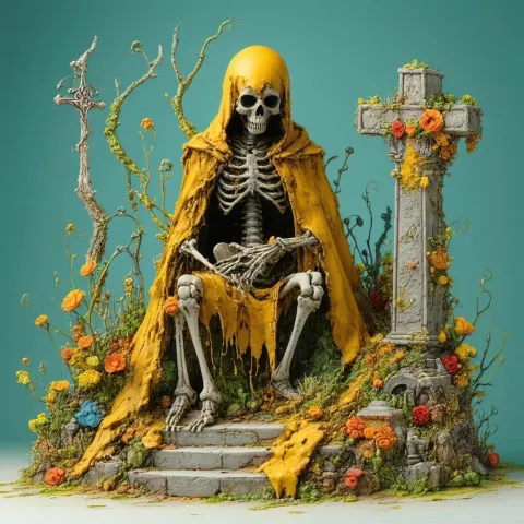 Death Personified in Textured Claymation Drama