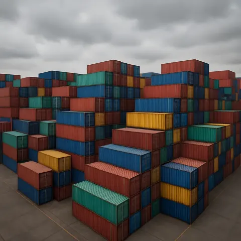 Multitude of Shipping Containers