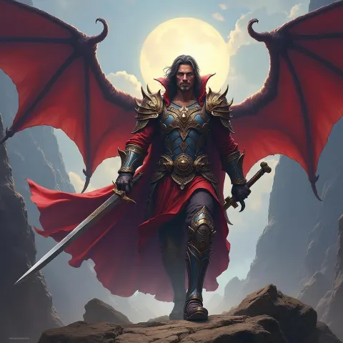 Bruce Campbell in a Mucha Style Fantasy Epic